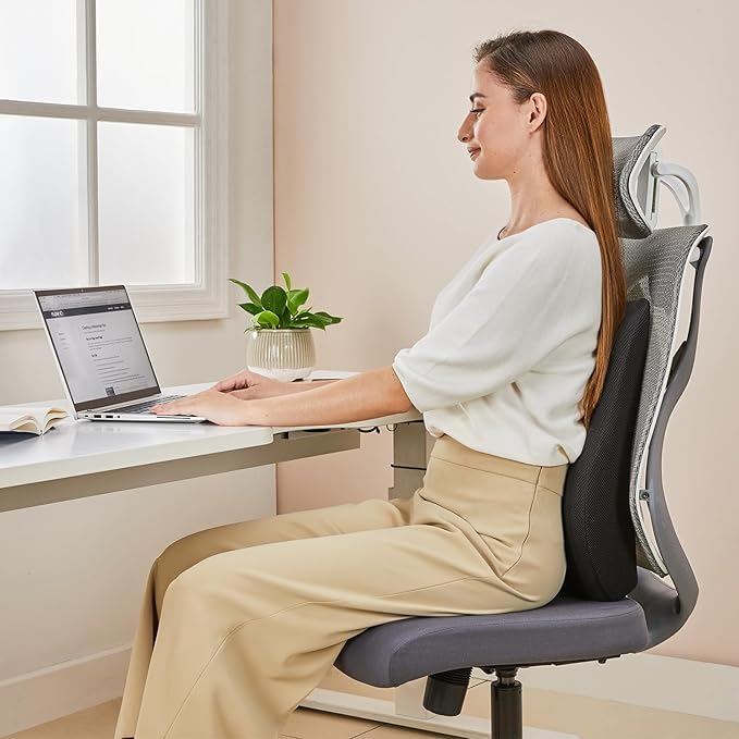 Retro Back Support for Chair, Car Seat Back Support, Orthopedic Lumbar Support Back Rest for Back Pain Relief - Back Pillow for Sitting