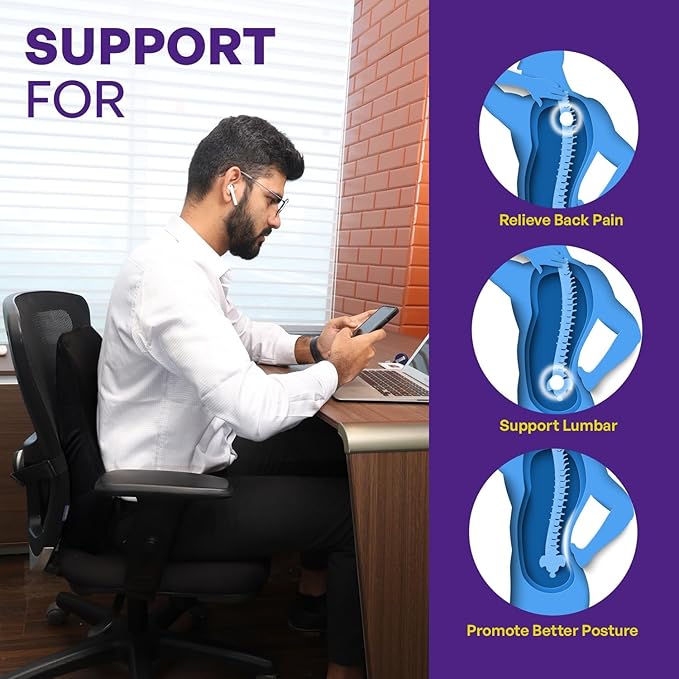 Retro Back Support for Chair, Car Seat Back Support, Orthopedic Lumbar Support Back Rest for Back Pain Relief - Back Pillow for Sitting