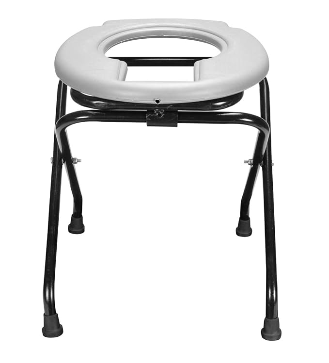 Solid Commode Chair With Toilet Seat Comfortable Safe Toilet Stool